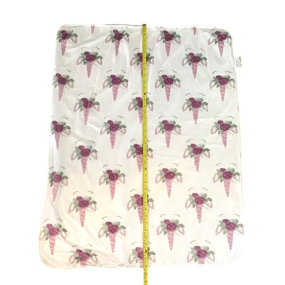 UNICORN BABY GIRL WARM SHERPA WHITE BLANKET - Picture 2 of 5